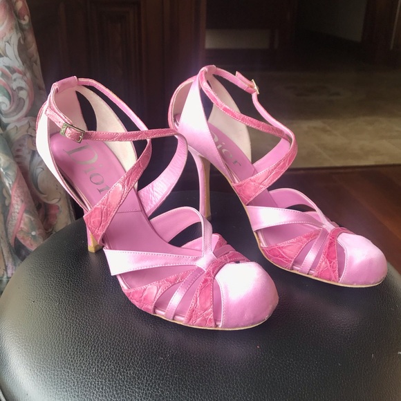 dior pink heels